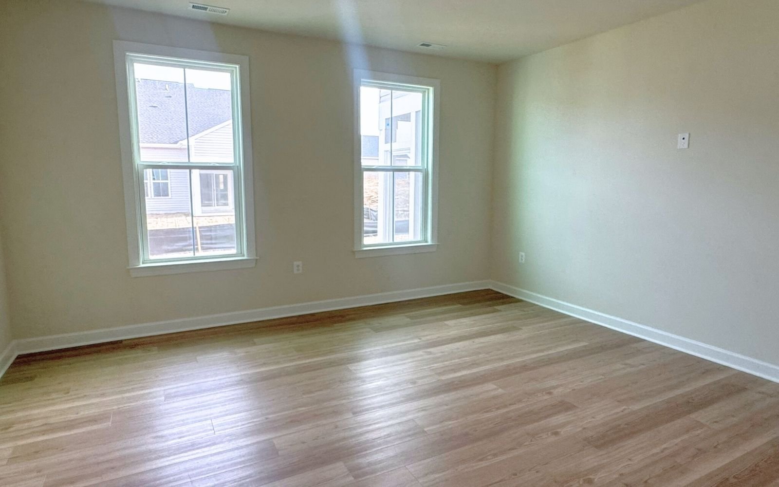 The primary bedroom of the Hemingway on homesite 2110 at Hiatt Pointe at Snowden Bridge.