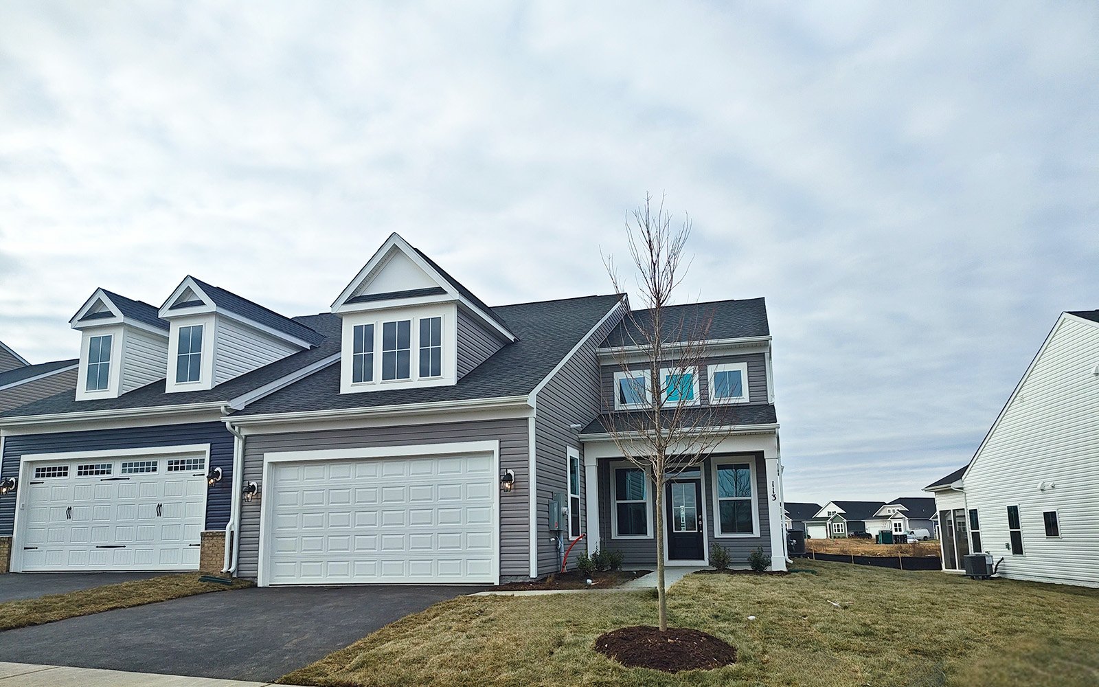 Exterior of the Hemingway on homesite 2118 at Hiatt Pointe at Snowden Bridge.