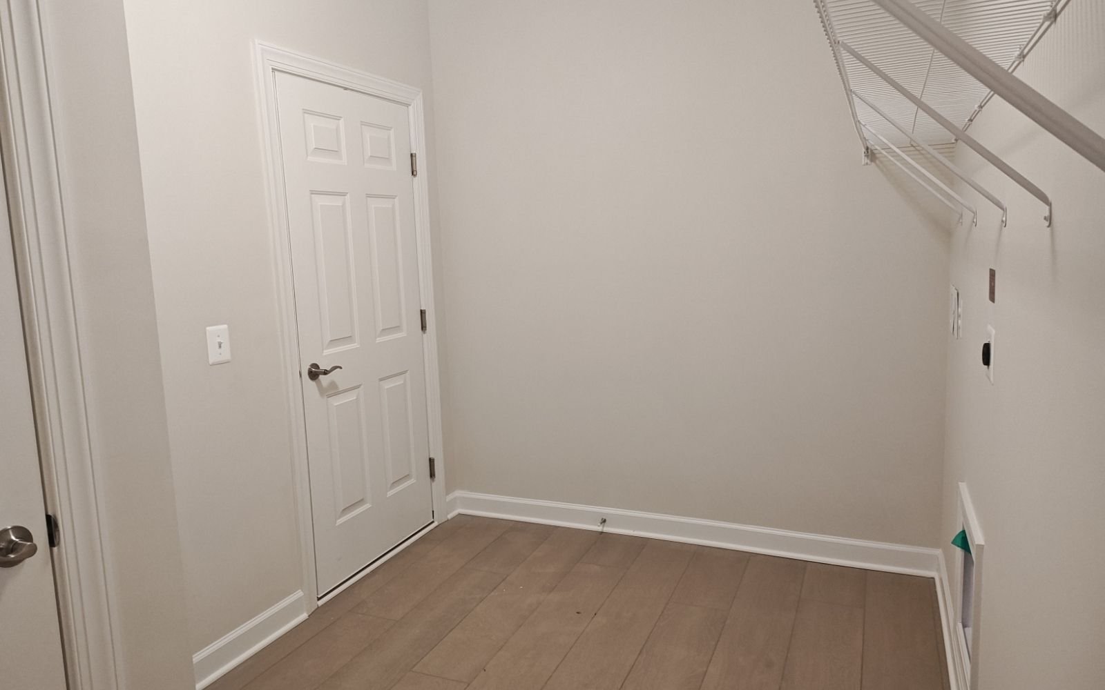 The laundry of the Hemingway on homesite 2118 at Hiatt Pointe at Snowden Bridge.