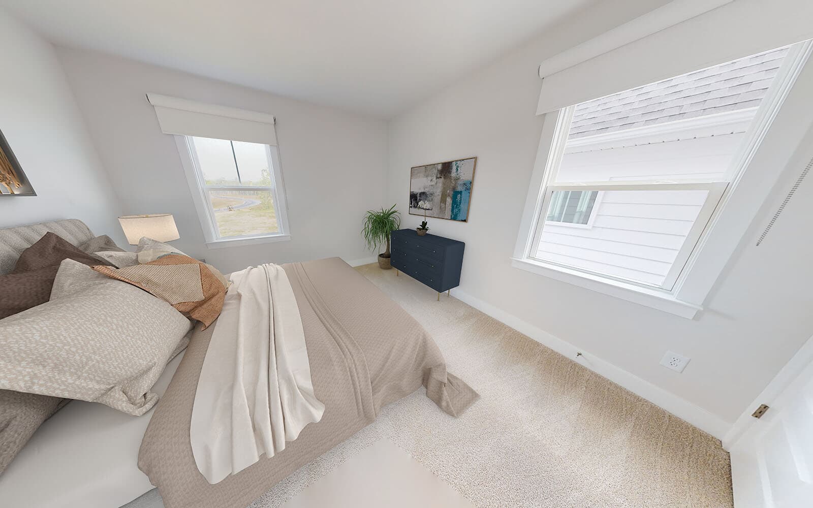 The secondary bedroom of the Monroe by Brookfield Residential