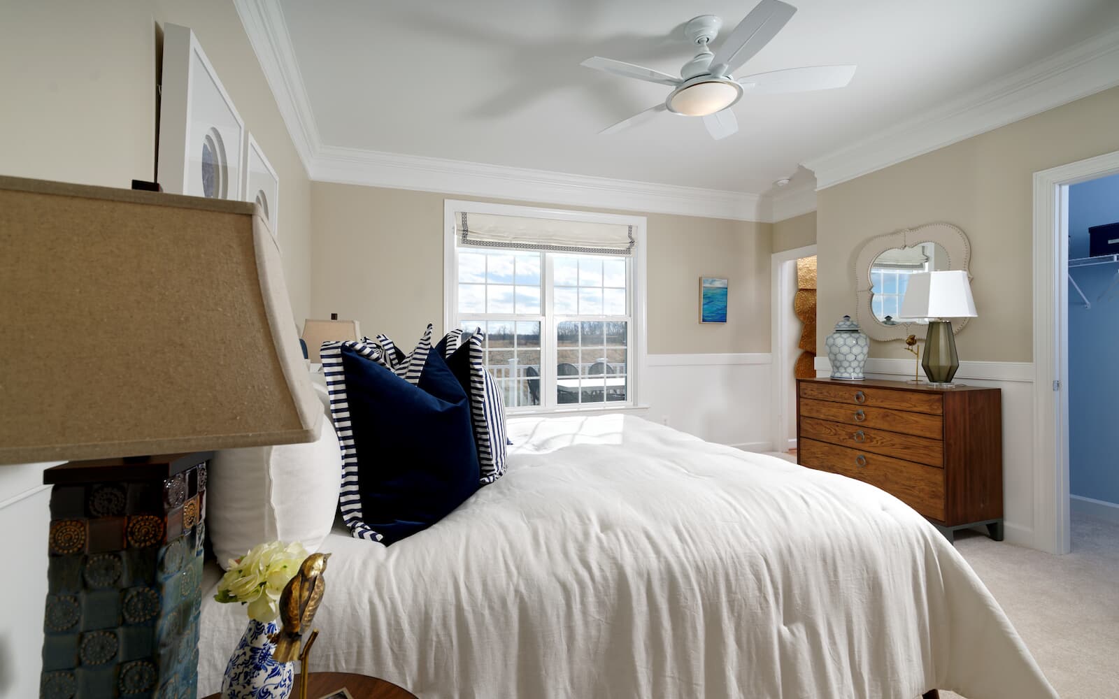 The owner s bedroom in the Pendleton home design by Brookfield Residential in Snowden Bridge 