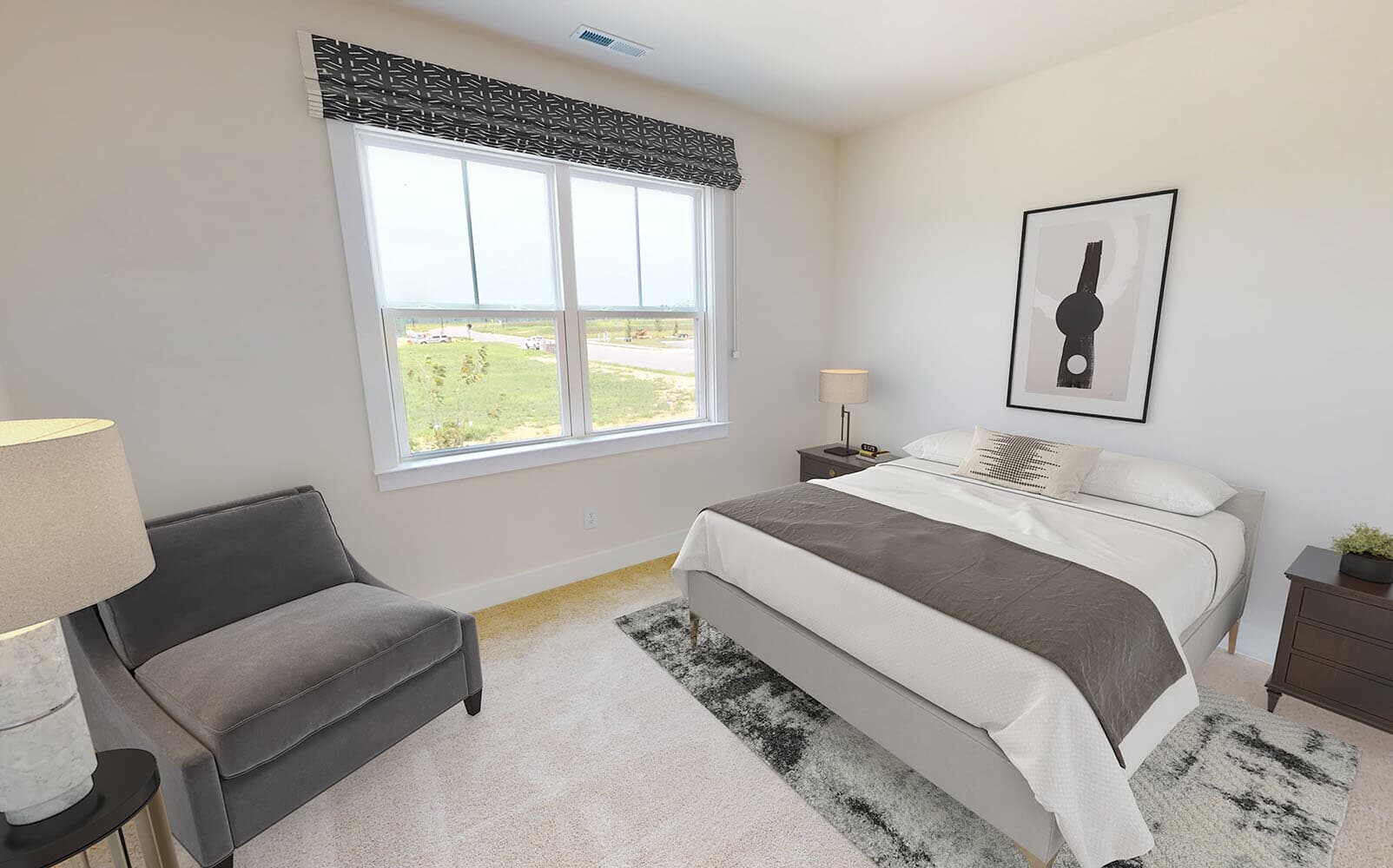 A secondary bedroom of the Sinclair by Brookfield Residential