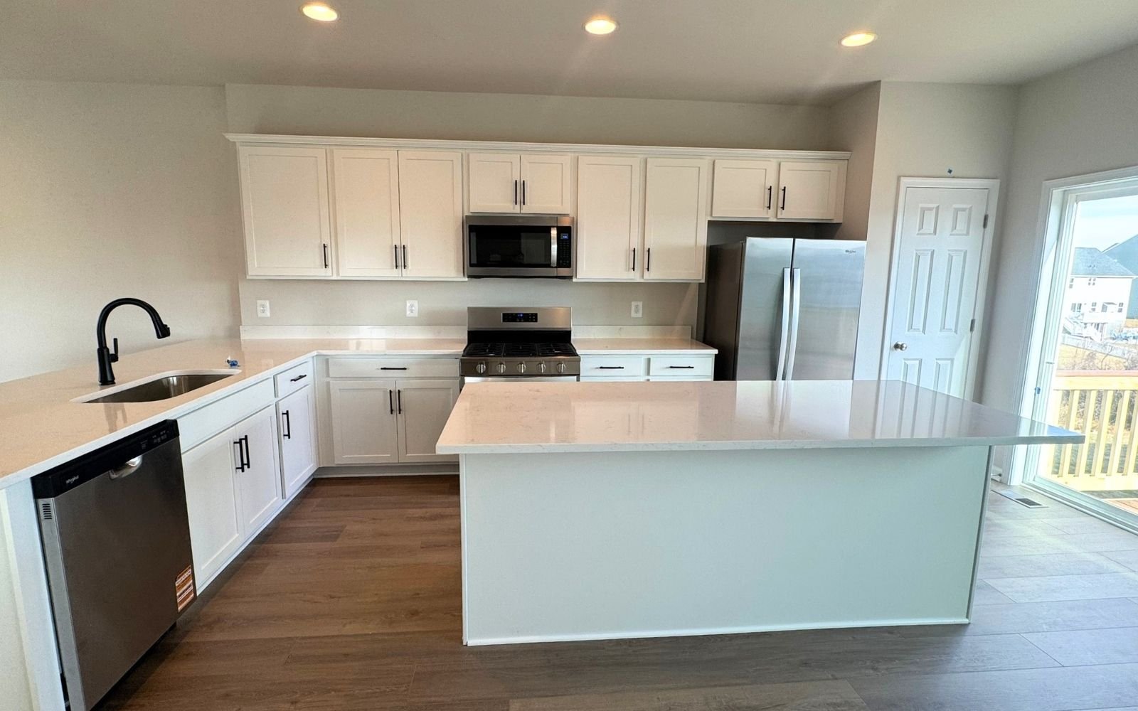 The kitchen of the Skyline on homesite 2151 at Snowden Bridge.