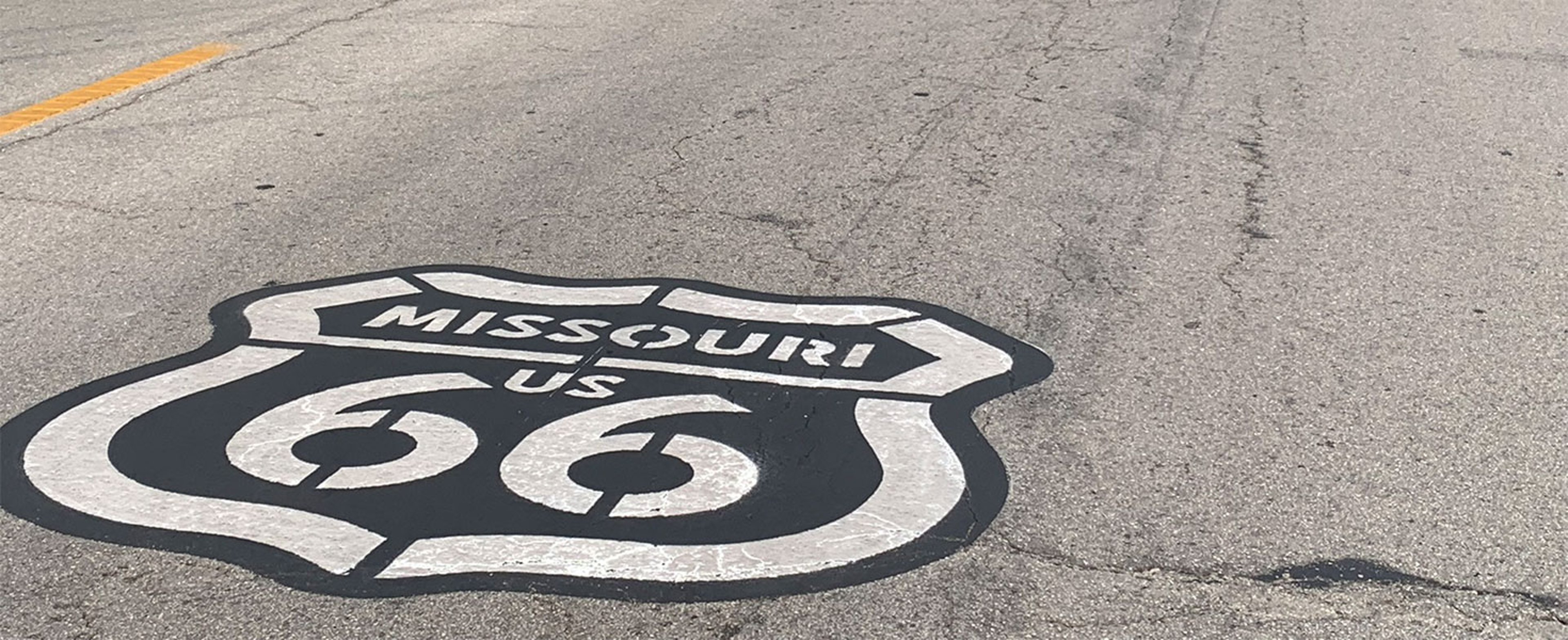 RT 66 sign on road