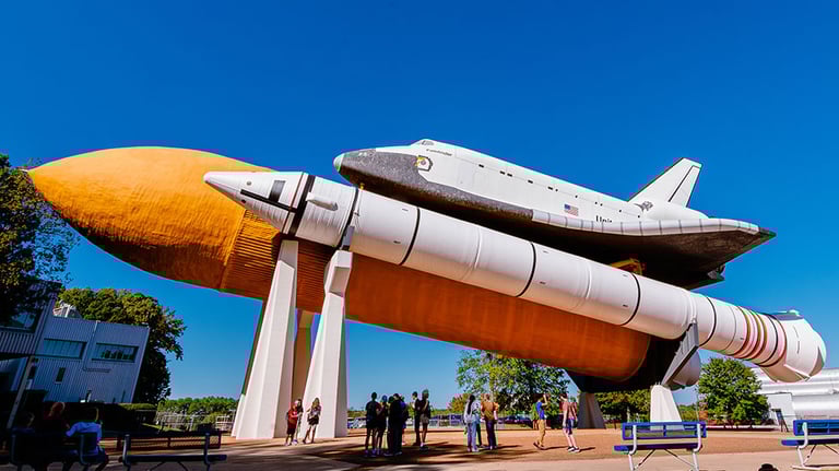 Pathfinder shuttle display Credit: Courtesy of U.S. Space & Rocket Center