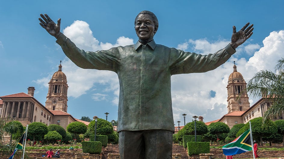 Statue of Nelson Mandela in Pretoria, South Africa