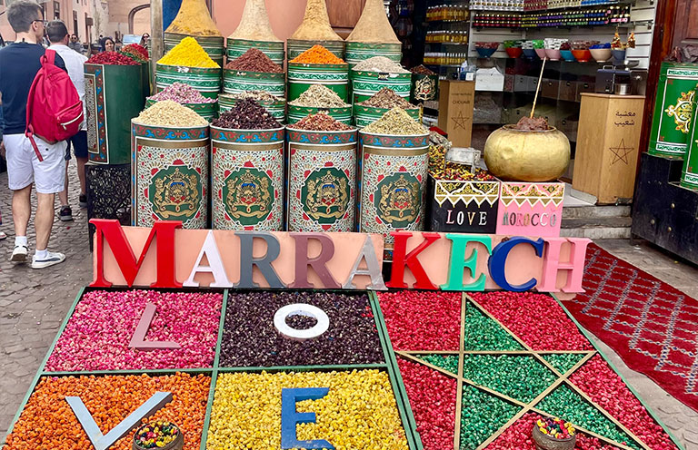 Spices in Marrakech market