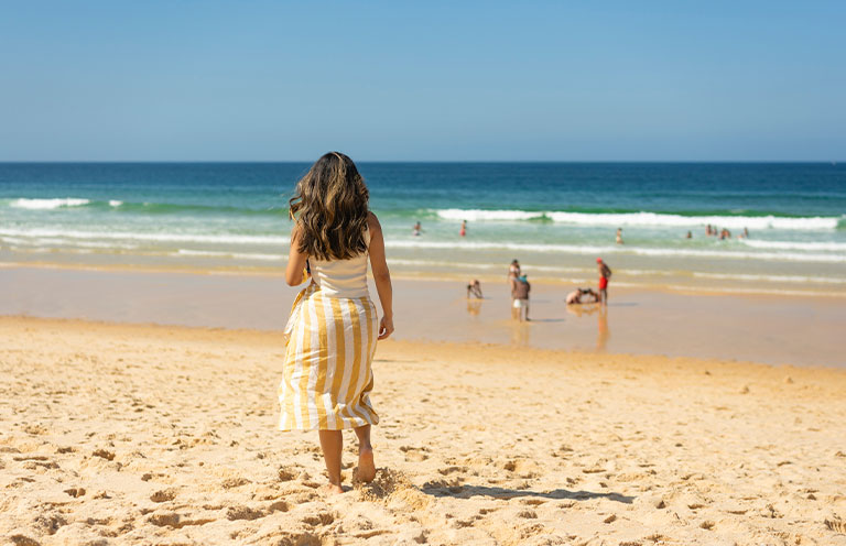 Tourism on Comporta Beach in the Troia Peninsula, Setúbal, Portugal