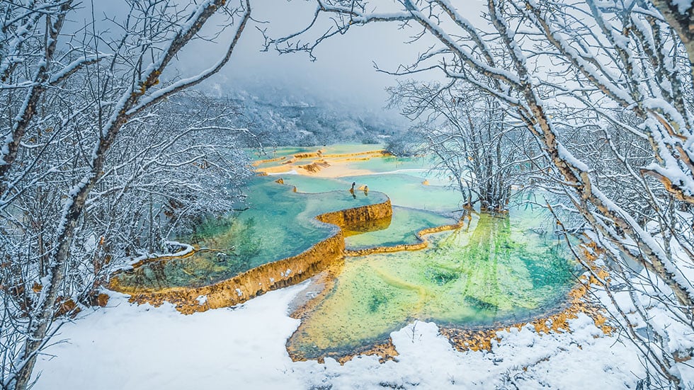 Jiuzhaigou Park National Park in Sichuan, China. Photo by rimeimages/iStock.com