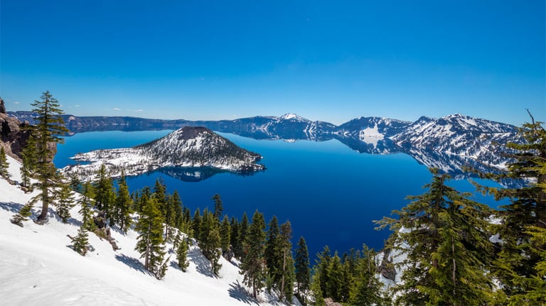 Mountain and Lake