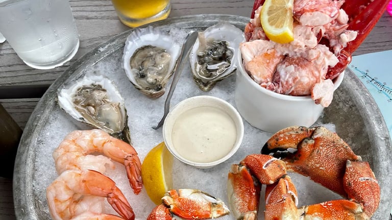 Stewmans Lobster pot seafood platter
