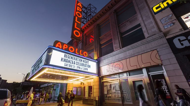 The Apollo Theater in Harlem, New York