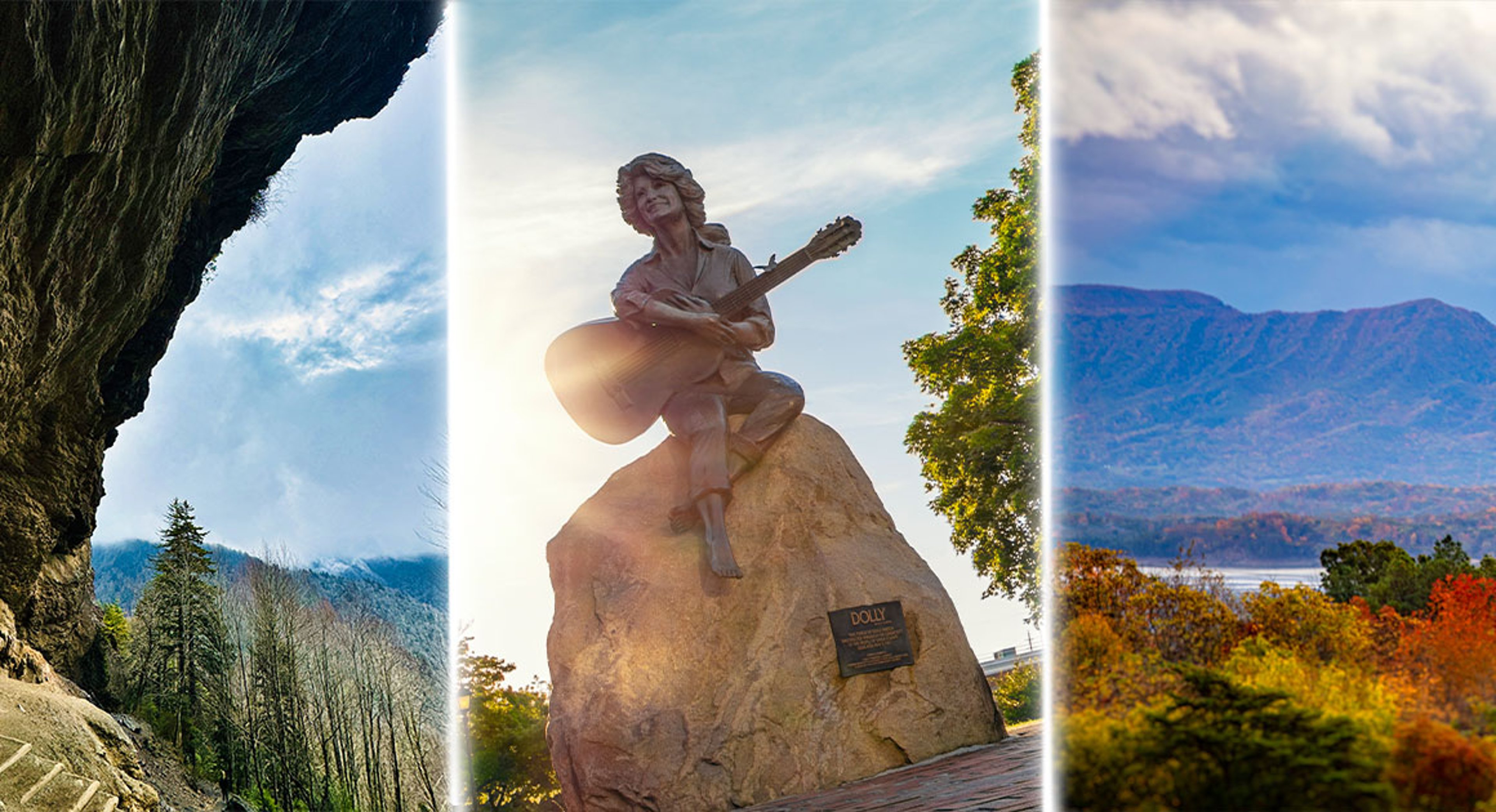 Alum Cave Trail, Dolly Parton Statue, Great Smokey Mountain