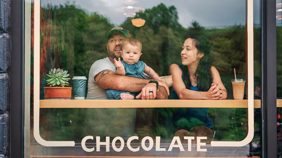 Erica and her family enjoy drinks and treats from Tip Top in Thomas, West Virginia