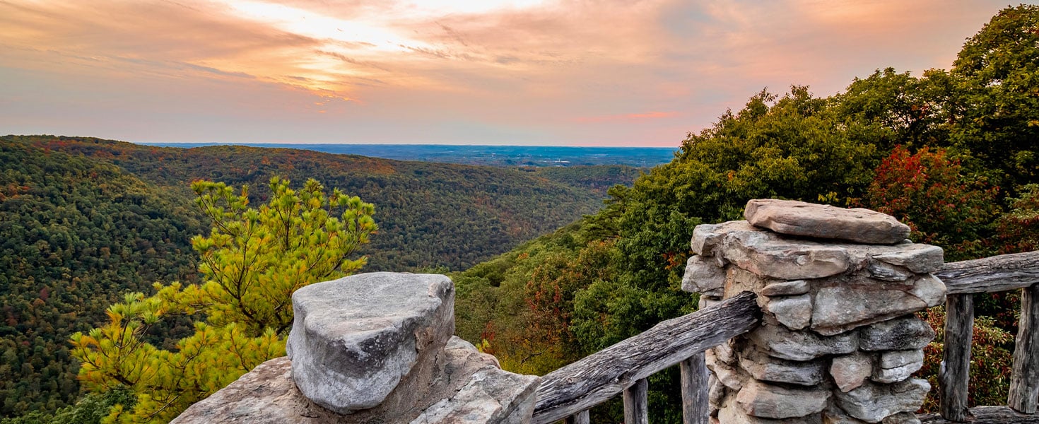 overlook in West Virginia