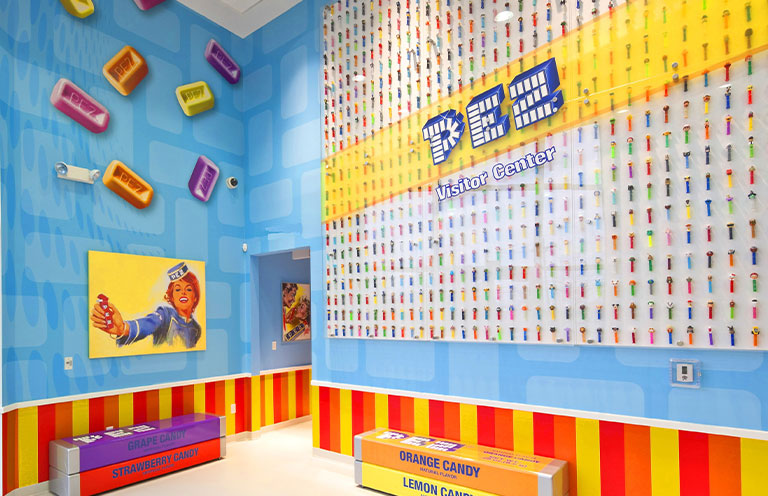PEZ candy factory lobby