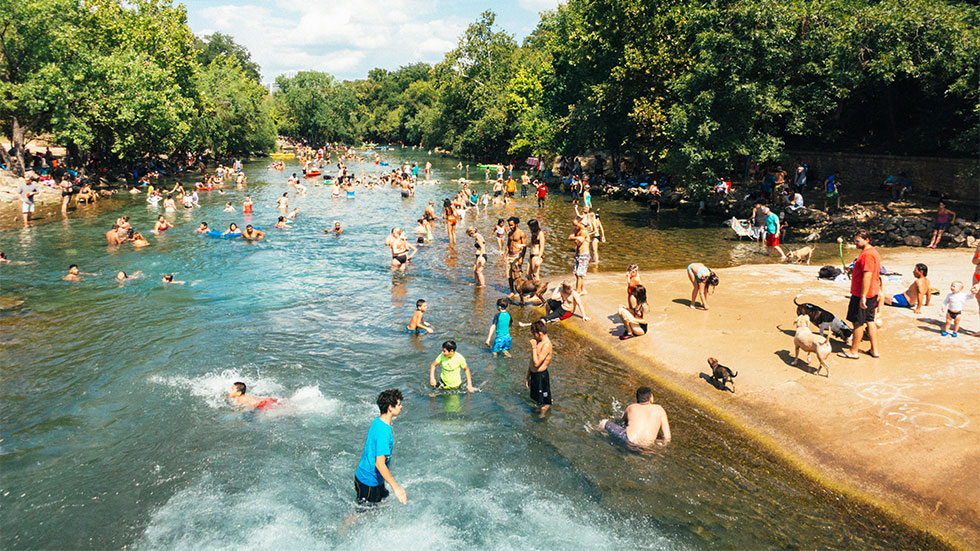 barton springs natural swimming pool