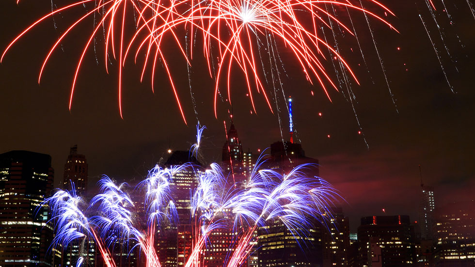 4th of july fireworks in new york