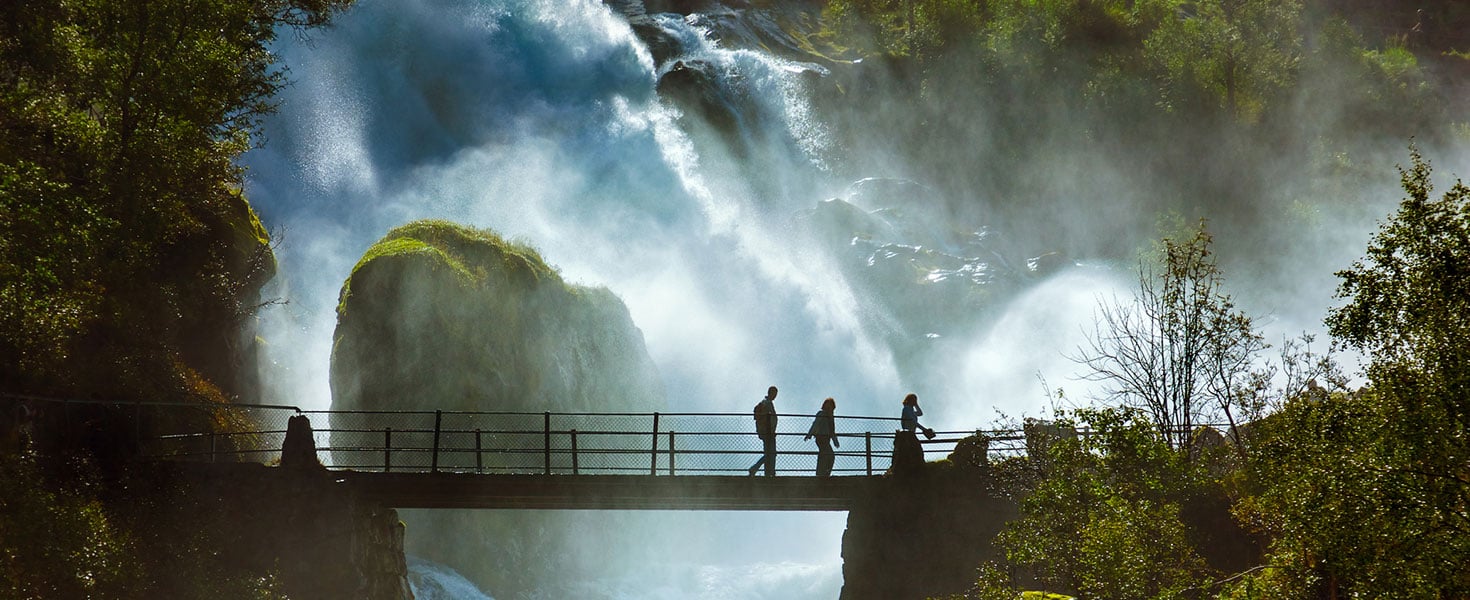 Waterfall near Briksdal glacier - Norway. Photo by TPopova/iStock.com