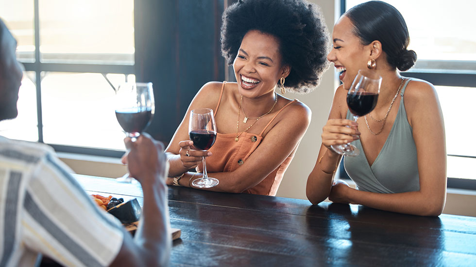 Friend Wine tasting