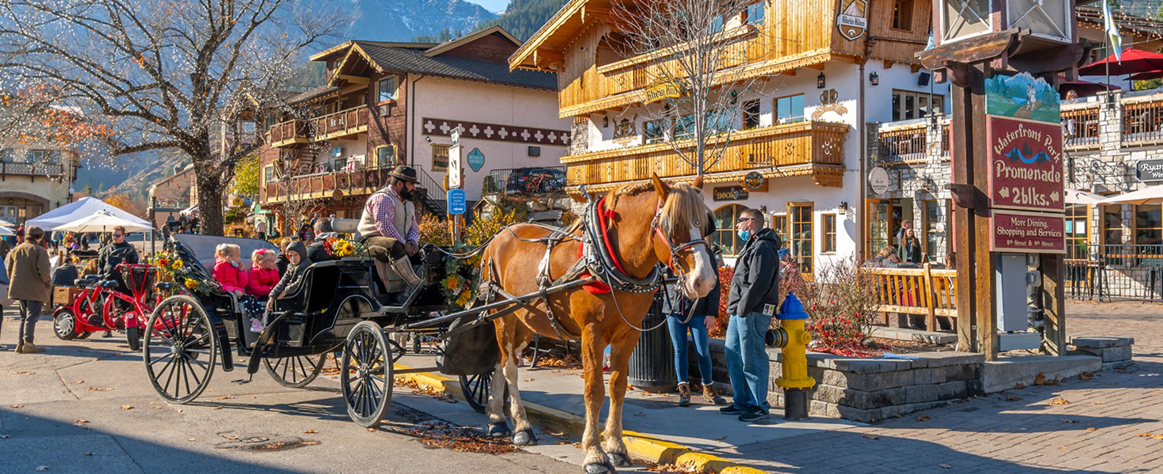 The picturesque Bavarian themed village in the Cascade mountains of Eastern Washington. Photo courtesy of Kirk Fisher/iStock.com