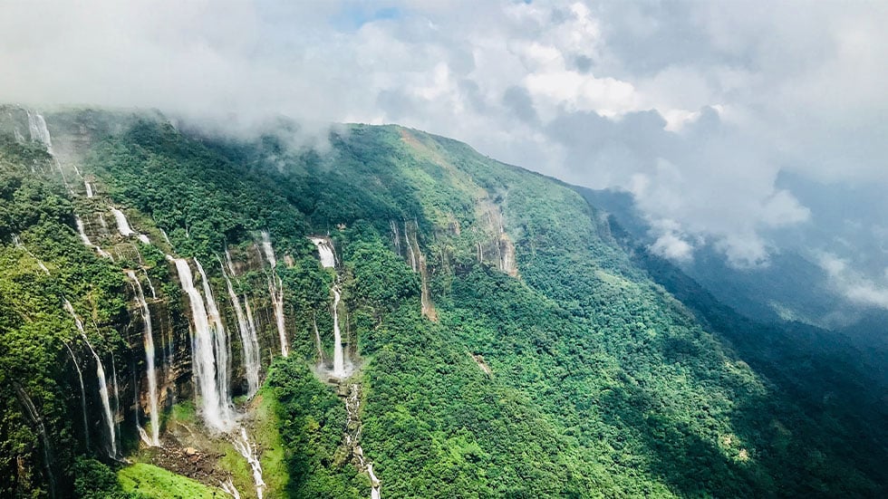 Seven Sister Falls, Shillong, Meghalaya, India
