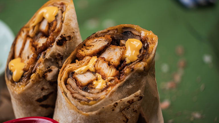 Grilled Chicken Wrap Sandwich - Burrito; credit:Ugur Karakoc