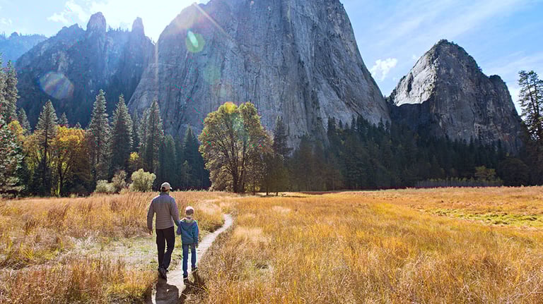 Family in Yosemite