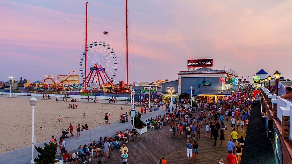 Boardwalk in Ocean City