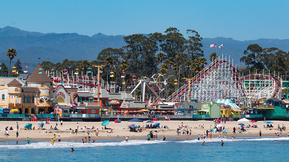 Santa Cruz Boardwalk Beach