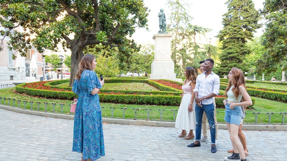 people on a historic tour