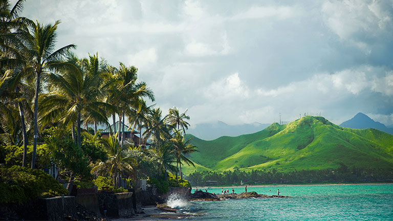 Windward coast of Oahu, Hawaii Vacation; Credit ZoiaKostina
