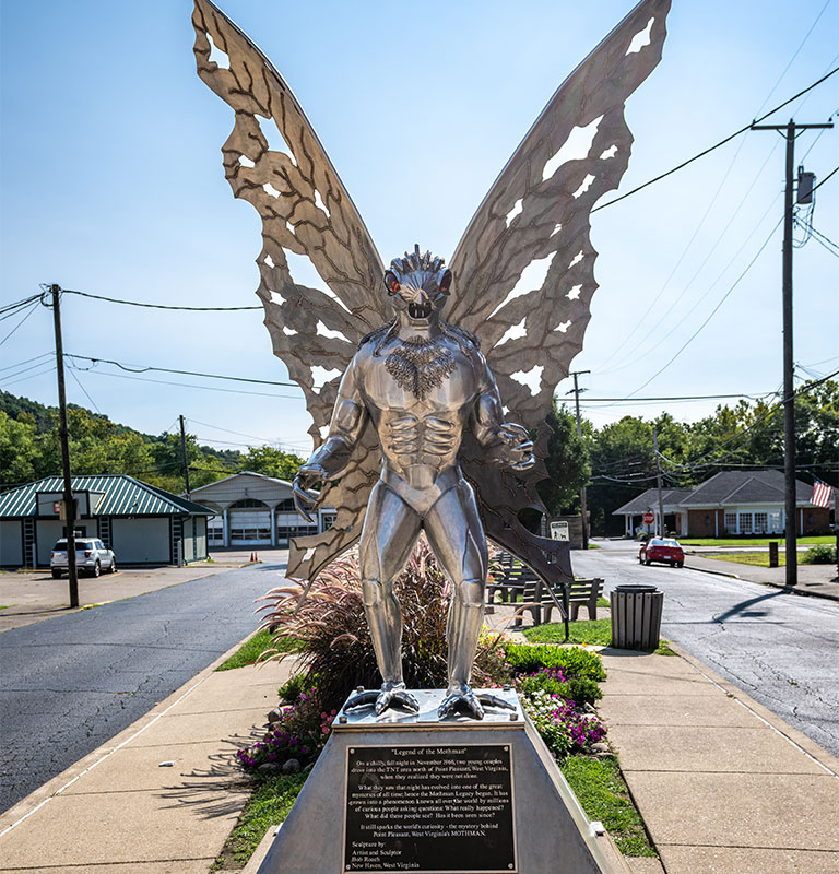 Mothman statue