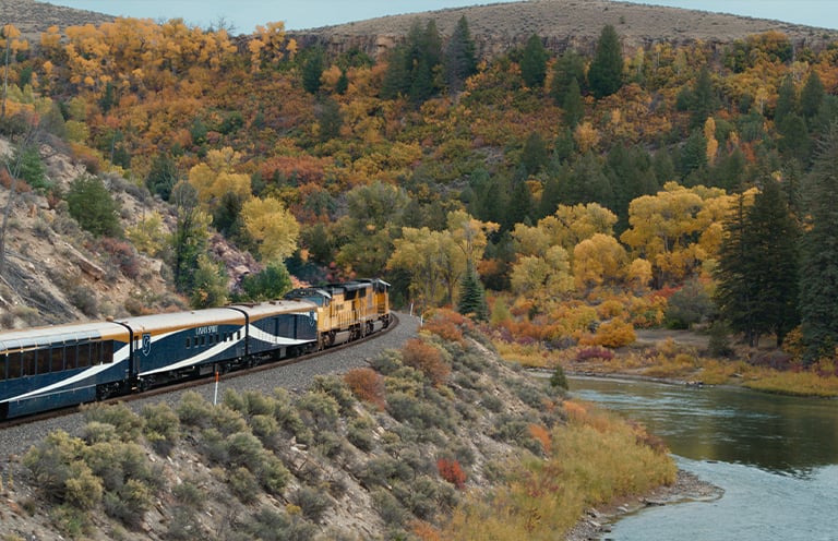 Canyon Spirit train ride in fall