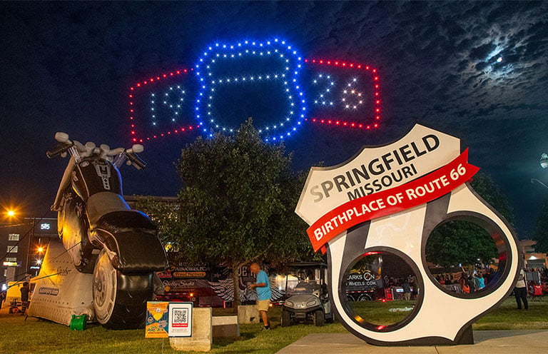City of Springfield, MO route 66 drone show