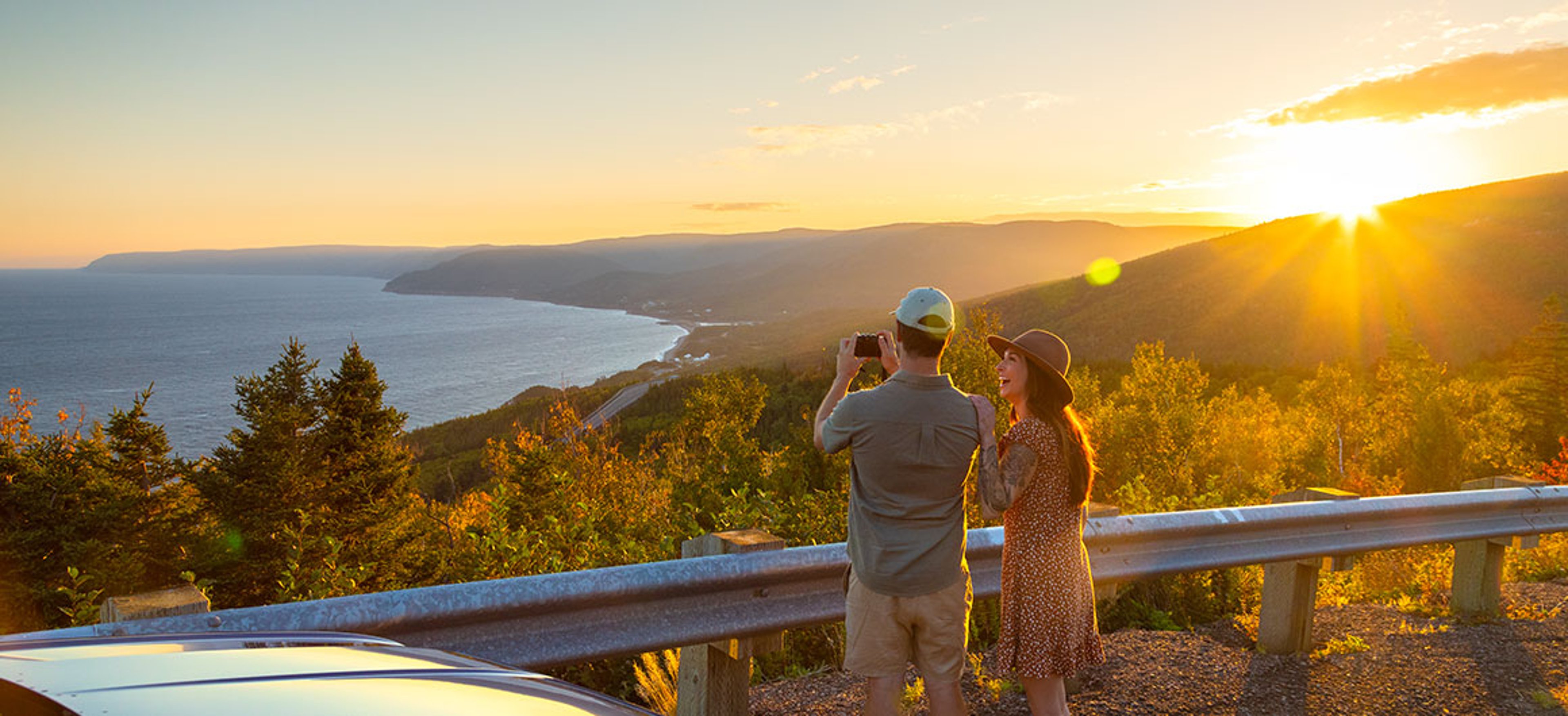 The Cabot Trail rewards travelers with dramatic overlooks at nearly every turn; photo courtesy of Tourism Nova Scotia / Acorn Art & Photography