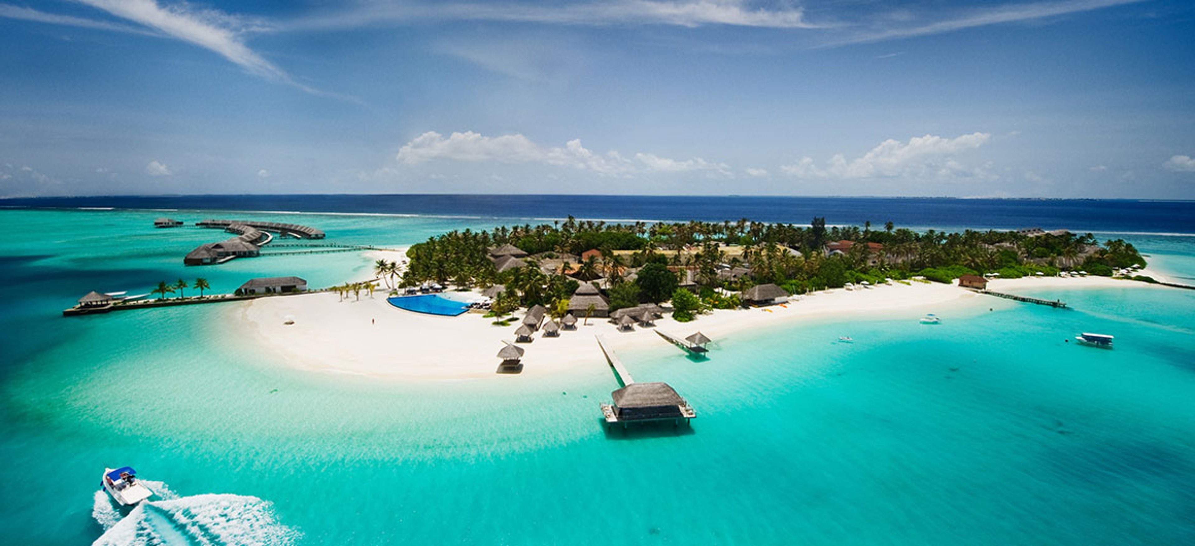 Beautiful tropical island of Maldives from the air. Credit:EXTREME-PHOTOGRAPHER