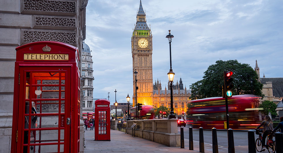 Big Ben and Westminster Abbey in London, England; photo by alice_photo/adobestock.com