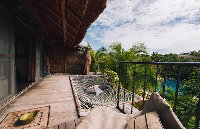 Radhoo Tulum pool and porch