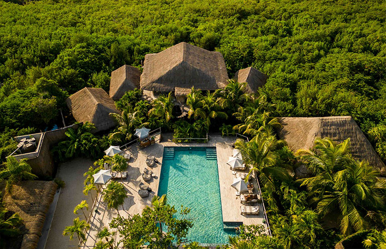 Radhoo swimming pool aerial 
