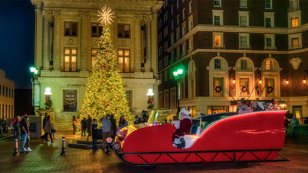 Santa in a Sleigh, Greenville, SC