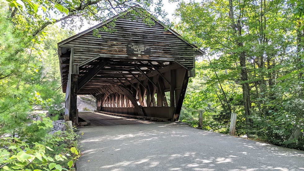 Albany Covered Bridge. Photo by Kancamagus Highway-All Seasons