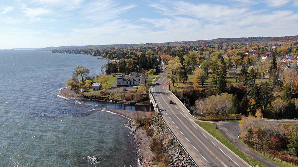 Great River Road National Scenic Byway. Photo courtesy of Riley Peterson/Visit Duluth