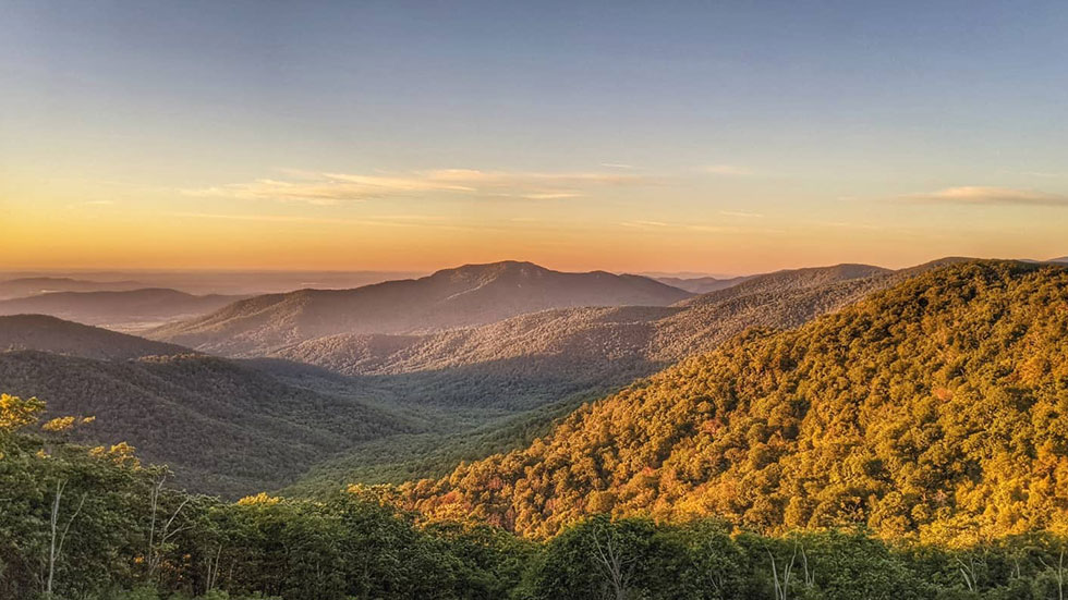 Skyline Drive. Photo courtesy of  Virginia Tourism Corporation