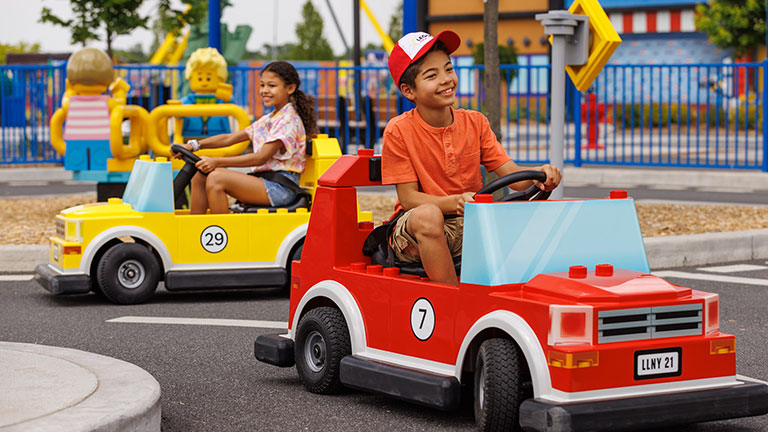 Kids take the wheel at LEGOLAND® Driving School; photo courtesy of LEGOLAND®