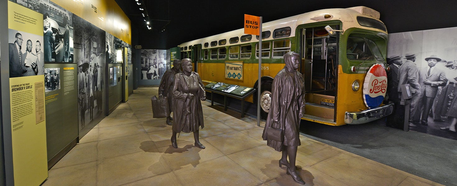Montgomery Bus Boycott Exhibit, National Civil Rights Museum, Memphis, TN
