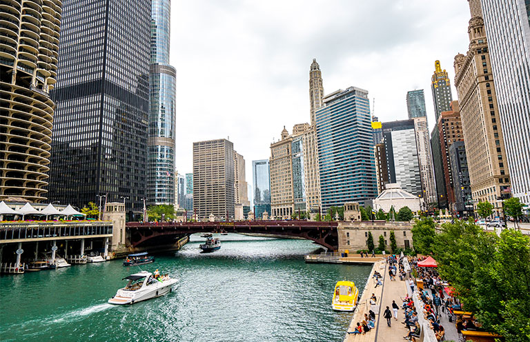 Chicago riverwalk