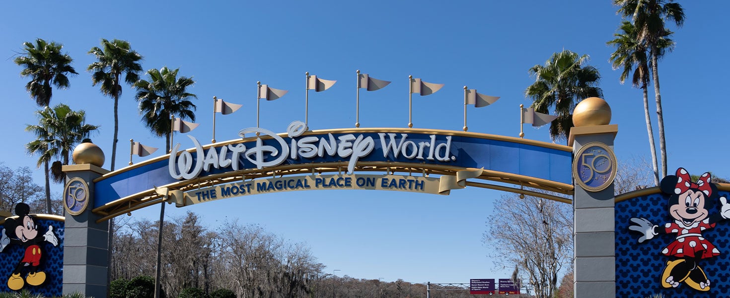 Walt Disney World entry arch