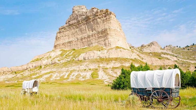 Scotts Bluff National Monument in Nebraska Oregon Trail