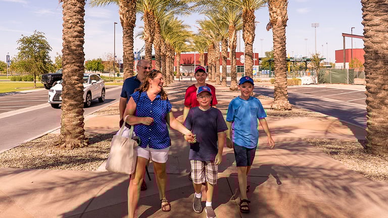 Walking to Sheraton from Cubs Stadium